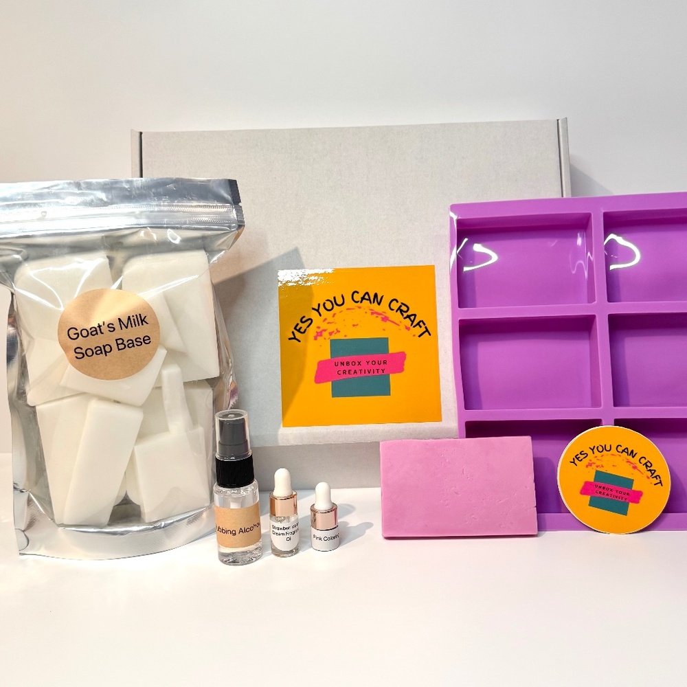 Create Your Own Goat's Milk Soap - Strawberries and Cream